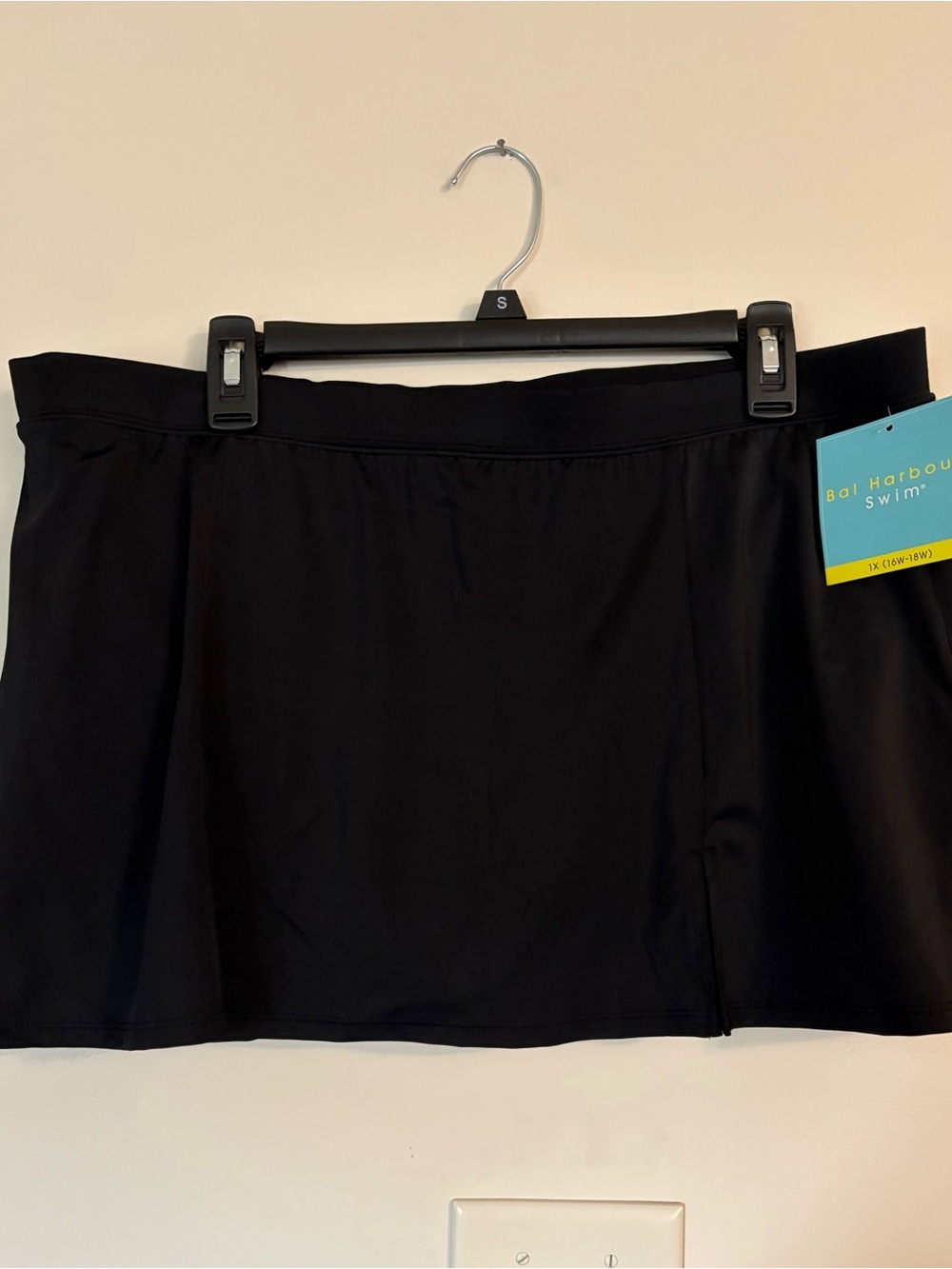 NWT Bal Harbour Black Skirt Swim Bottom 1x (16w-18w)